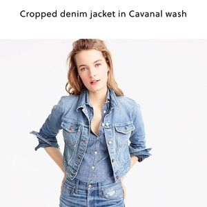 JCrew cropped denim jacket